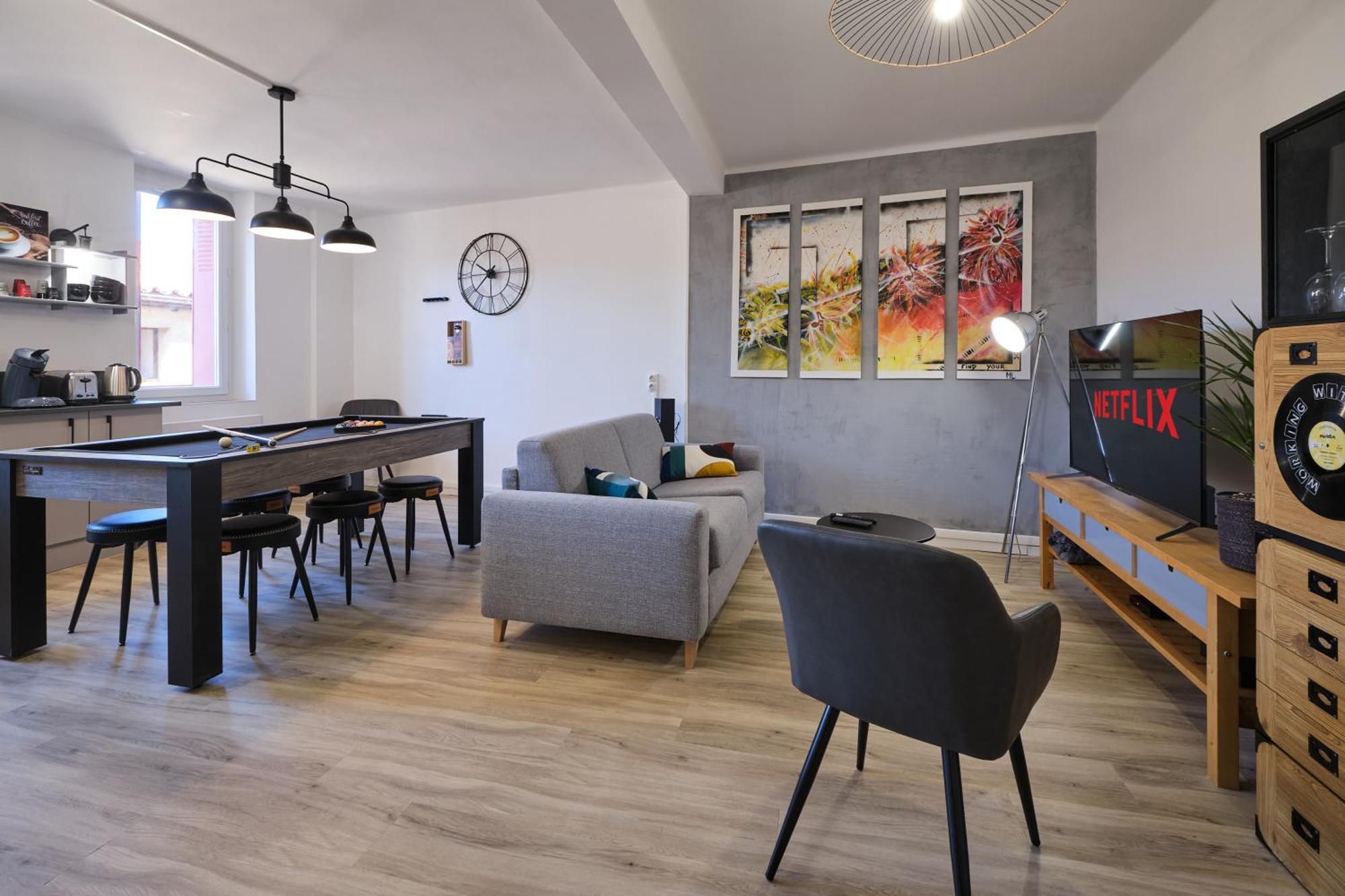 Magnifique*T4*Centre Ville*Wifi*Billard*Netflix* Limoux Kültér fotó